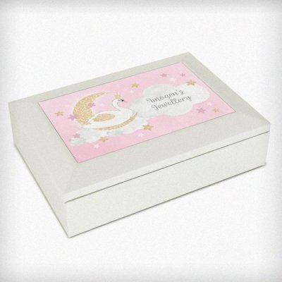 (image for) Personalised Swan Lake Jewellery Box