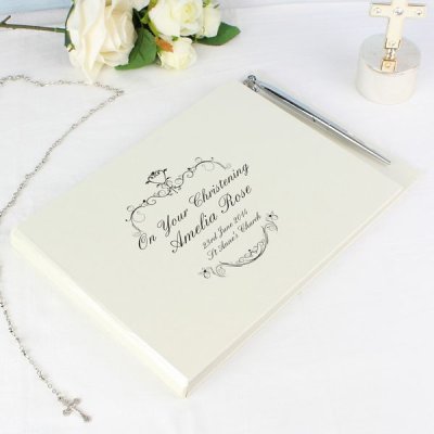 (image for) Personalised Ornate Swirl Guest Book & Pen