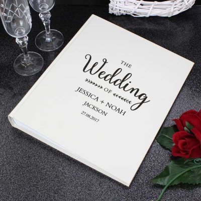 (image for) Personalised Rustic Wedding Traditional Album