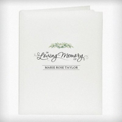 (image for) Personalised In Loving Memory Traditional Album