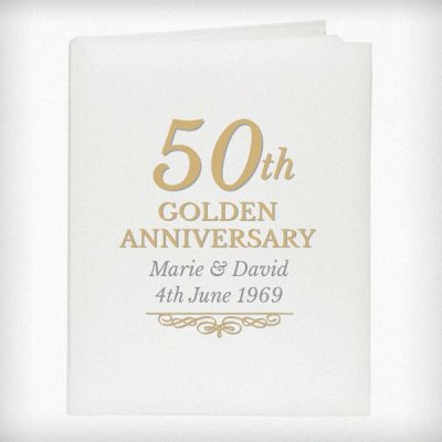 (image for) Personalised 50th Golden Anniversary Traditional Album