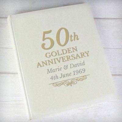 (image for) Personalised 50th Golden Anniversary Traditional Album