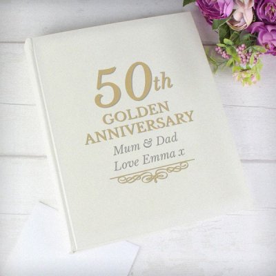 (image for) Personalised 50th Golden Anniversary Traditional Album