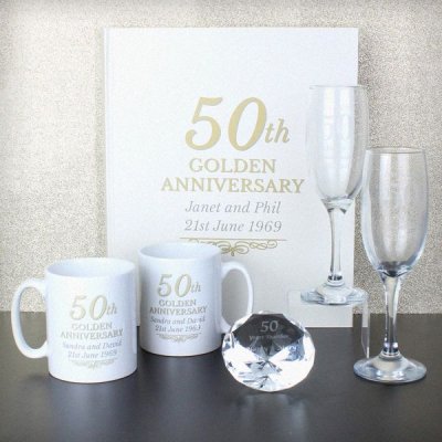 (image for) Personalised 50th Golden Anniversary Traditional Album