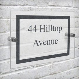 (image for) Personalised Slate Effect Acrylic House Sign