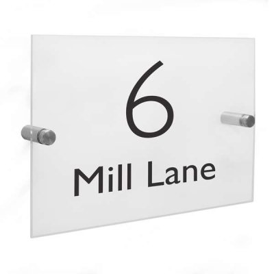 (image for) Personalised Modern Acrylic House Sign