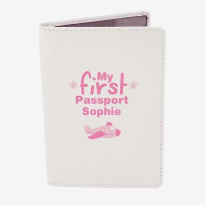 (image for) Personalised My First Cream Passport Holder