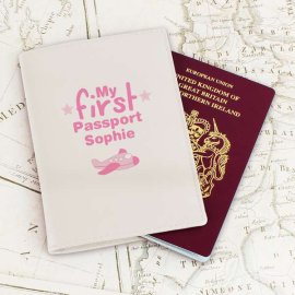 (image for) Personalised My First Cream Passport Holder