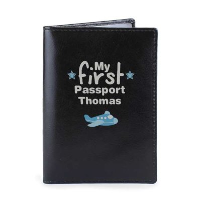 (image for) Personalised My First Black Passport Holder