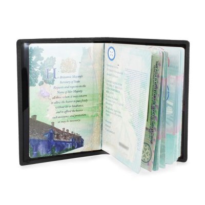 (image for) Personalised Mr & Mrs Black Passport Holders