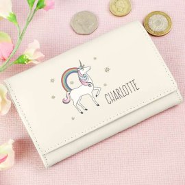 (image for) Personalised Unicorn Cream Purse