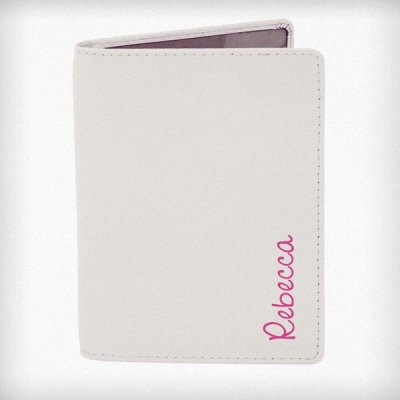 (image for) Personalised Pink Name Island Cream Passport Holder