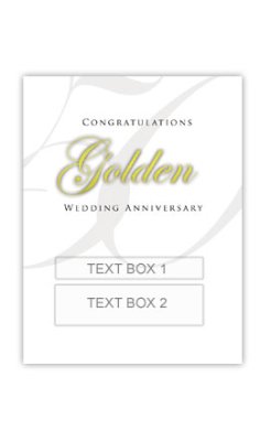 (image for) Golden Anniversary Personalised Gift Wine