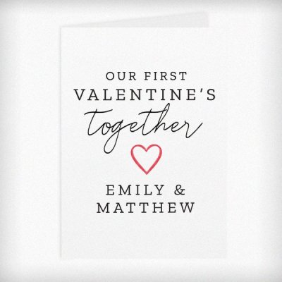 (image for) Personalised Our 1st Valentine's Day Card