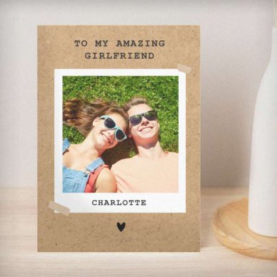 (image for) Personalised Polaroid Photo Upload Greeting Card