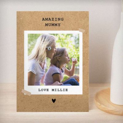 (image for) Personalised Polaroid Photo Upload Greeting Card