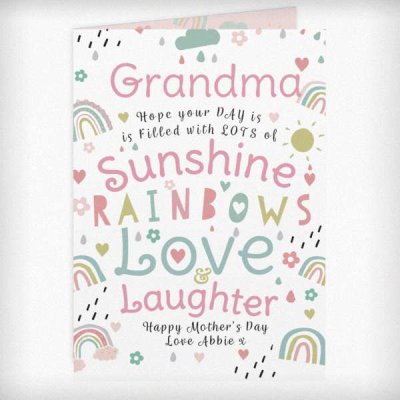 (image for) Personalised Rainbows & Sunshine Card