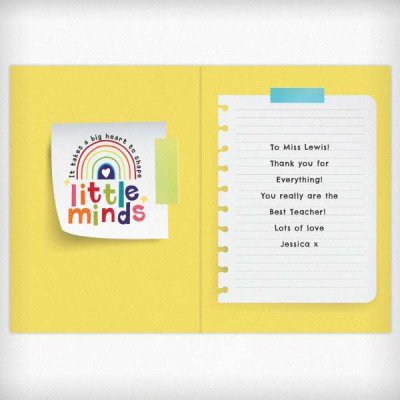 (image for) Personalised Shape Little Minds Greeting Card