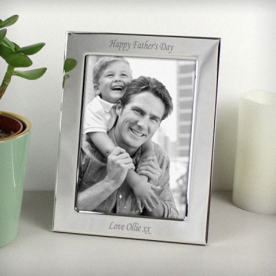 (image for) Personalised Silver Plated 5x7 Photo Frame