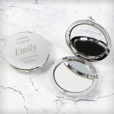 (image for) Personalised Free Text Compact Mirror