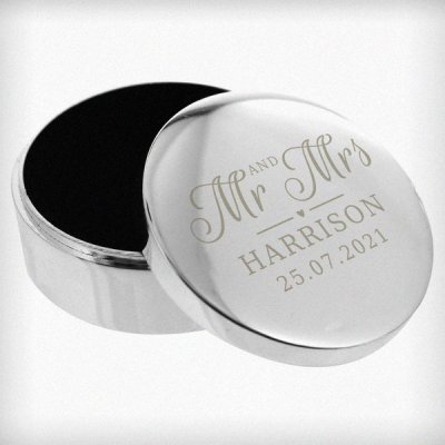 (image for) Personalised Mr & Mrs Ring Box