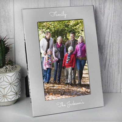 (image for) Personalised Free Text 7 x 5 Silver Photo Frame