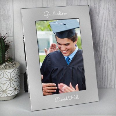 (image for) Personalised Free Text 7 x 5 Silver Photo Frame