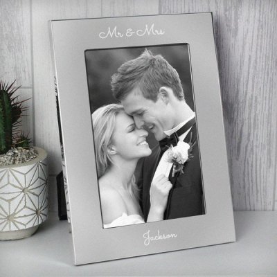 (image for) Personalised Free Text 7 x 5 Silver Photo Frame