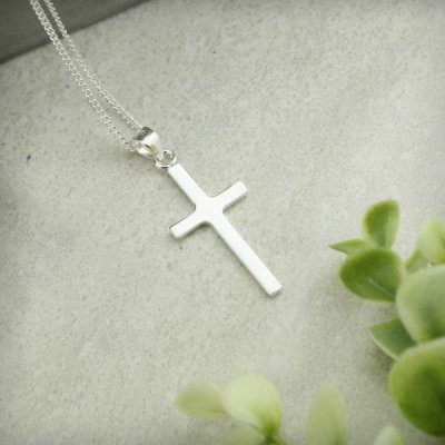 (image for) Personalised In Loving Memory Cross Sentiment Necklace and Box