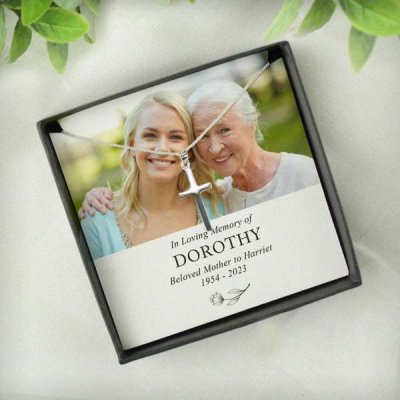 (image for) Personalised In Loving Memory Photo Upload Necklace and Box