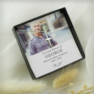 (image for) Personalised In Loving Memory Photo Upload Necklace and Box