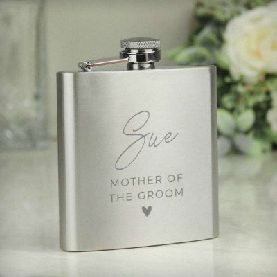 (image for) Personalised Free Text Wedding Party Hip Flask