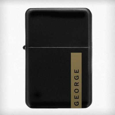 (image for) Personalised Name Only Black Lighter