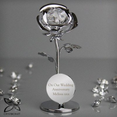 (image for) Personalised Crystocraft Rose Ornament