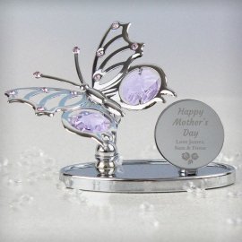 (image for) Personalised Happy Mothers Day Crystocraft Butterfly