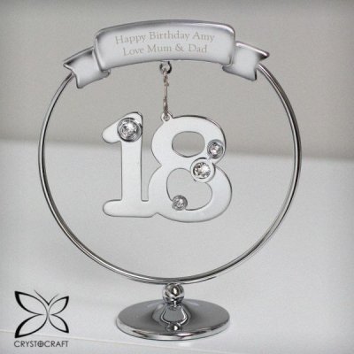 (image for) Personalised Crystocraft 18th Celebration Ornament