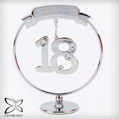 (image for) Personalised Crystocraft 18th Celebration Ornament