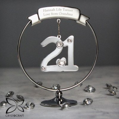 (image for) Personalised Crystocraft 21st Celebration Ornament