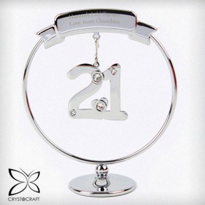 (image for) Personalised Crystocraft 21st Celebration Ornament