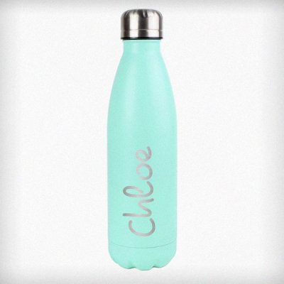 (image for) Personalised Name Only Island Mint Green Metal Insulated Drinks Bottle