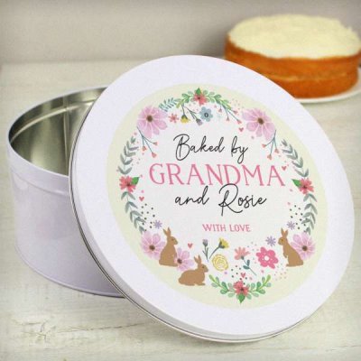 (image for) Personalised Springtime Cake Tin