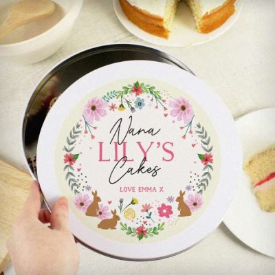 (image for) Personalised Springtime Cake Tin