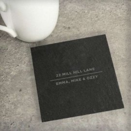 (image for) Personalised Classic Single Slate Coaster