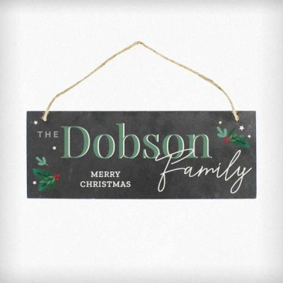 (image for) Personalised Christmas Slate Plaque