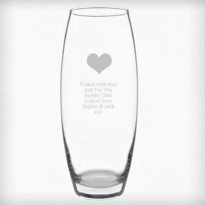 (image for) Personalised Heart Bullet Vase