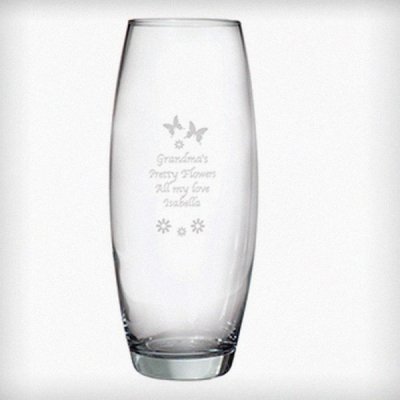 (image for) Personalised Butterflies and Flowers Bullet Vase