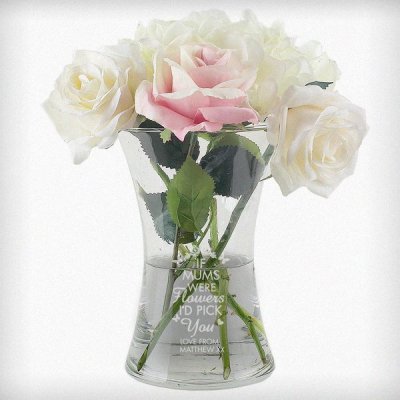 (image for) Personalised I'd Pick You Glass Vase