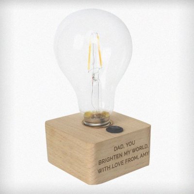 (image for) Personalised Message LED Bulb Table Lamp