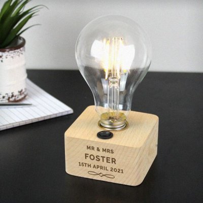 (image for) Personalised Decorative LED Bulb Table Lamp