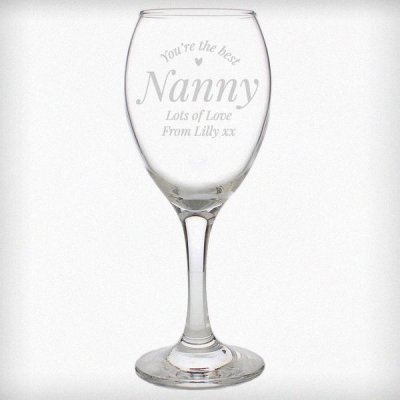 (image for) Personalised You Are The Best Wine Glass